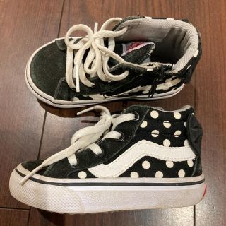 ヴァンズ(VANS)のvans キッズ　水玉リボン(スニーカー)