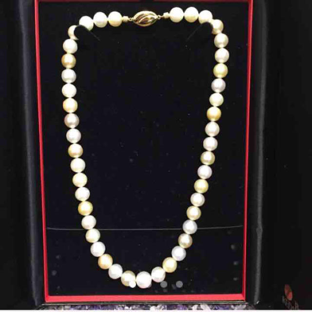 非常に高い品質 南洋真珠 グラデーションネックレス ネックレス