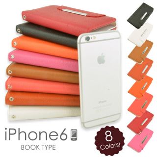 iPhone6 Plus/6S Plus レザー調 手帳タイプ 保護カバーケース(iPhoneケース)