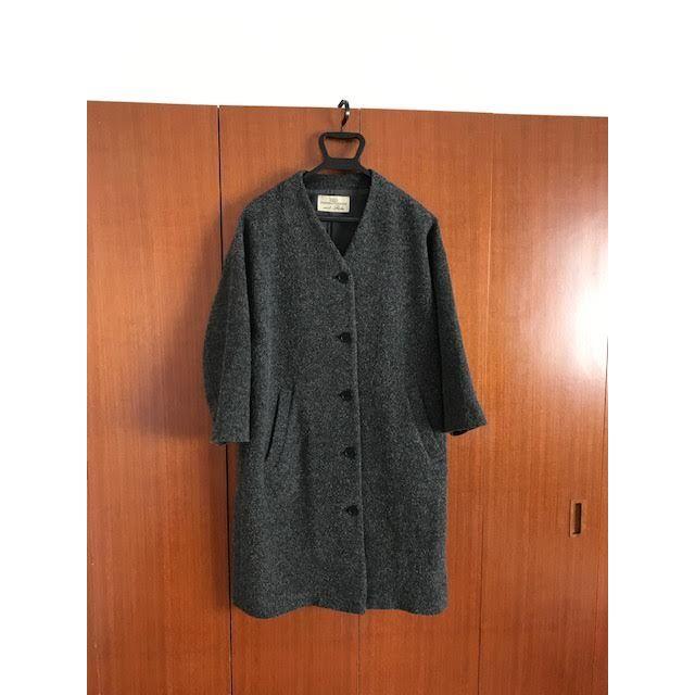 18AW nest Robe シェットランドモッサー ノーカラーコート