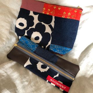 マリメッコ(marimekko)のマリメッコ生地でハンドメイドポーチ(ポーチ)