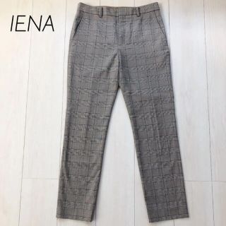 イエナ(IENA)のIENA チェック テーパードパンツ (クロップドパンツ)