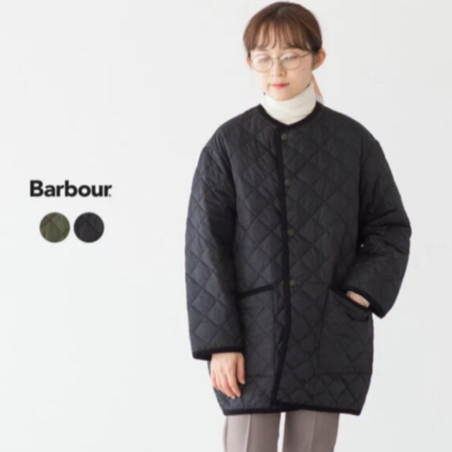 BARBOUR バブアー キルティング ノーカラーコート