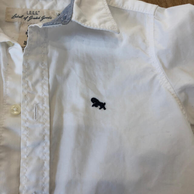 H&H(エイチアンドエイチ)のH＆M 3〜4歳　100〜110サイズ白シャツ キッズ/ベビー/マタニティのキッズ服男の子用(90cm~)(Tシャツ/カットソー)の商品写真