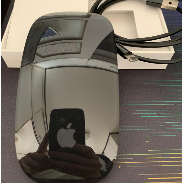 Apple(アップル)のAPPLE Magic Mouse 2(スペースグレイ) スマホ/家電/カメラのPC/タブレット(PC周辺機器)の商品写真