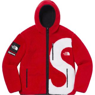 シュプリーム(Supreme)のsupreme the north face fleece 赤 L フリース(ブルゾン)