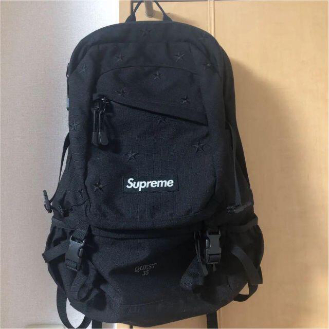 希少 レア supreme black Stars 13aw Backpack