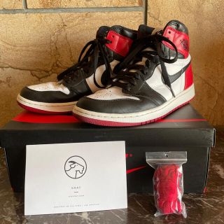 ナイキ(NIKE)のNIKE Air Jordan 1 black toe つま黒(スニーカー)