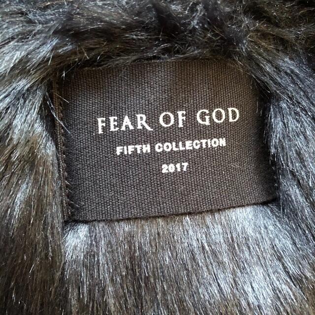 FEAR OF GOD(フィアオブゴッド)のVINTAGE MILITALY FAUX  RABBIT HOODIE メンズのジャケット/アウター(ミリタリージャケット)の商品写真