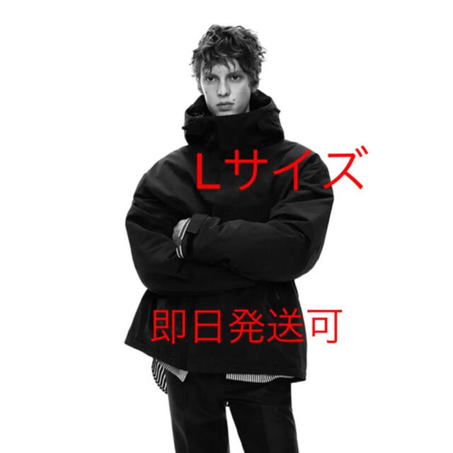 Jil Sander(ジルサンダー)のユニクロ +j ハイブリッドダウンオーバーサイズジャケット ブラック メンズのジャケット/アウター(ダウンジャケット)の商品写真
