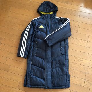 【希少】adidas オリンピック リヨン ダウンジャケット ネイビー