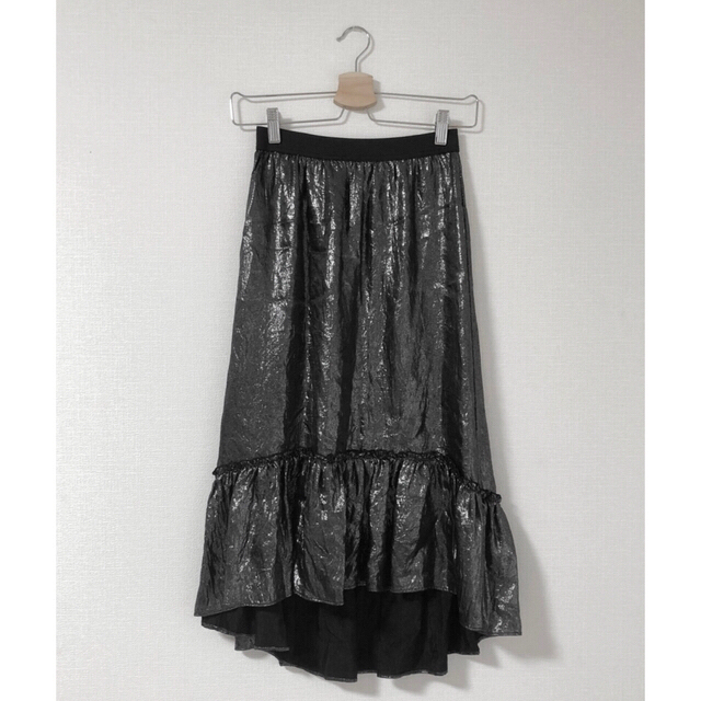 silver skirt♡ レディースのスカート(ロングスカート)の商品写真