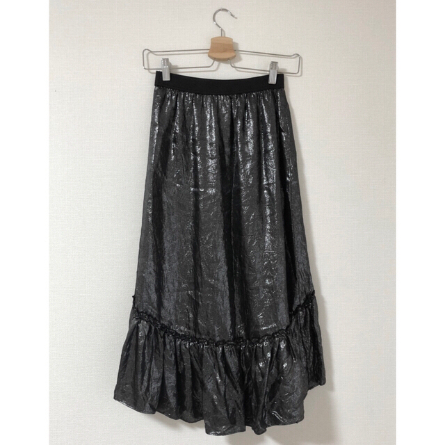 silver skirt♡ レディースのスカート(ロングスカート)の商品写真