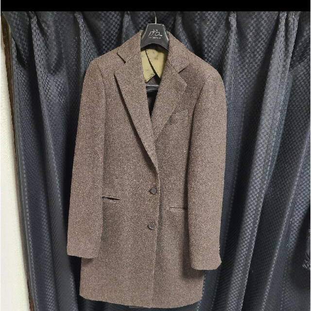 THE SUIT COMPANY(スーツカンパニー)の美品　onlyスーツ　ブラウンチェスターコート メンズのジャケット/アウター(チェスターコート)の商品写真