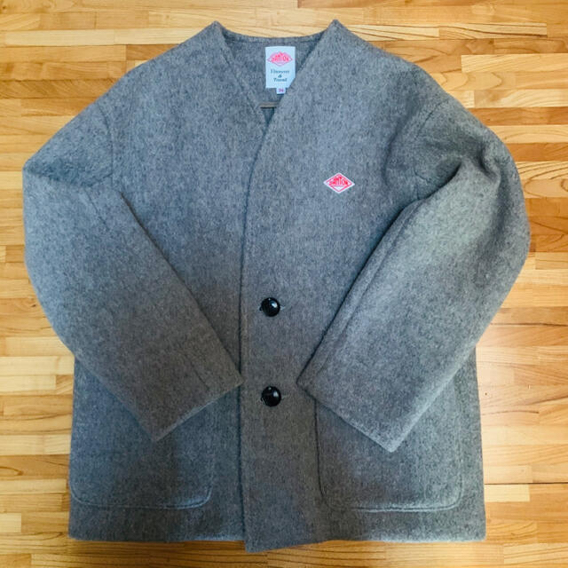 DANTON ダントン 新品☆ウールモッサ ノーカラーコート - ノーカラー