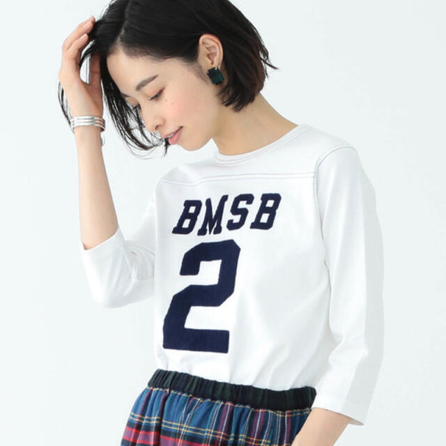 BEAMS BOY(ビームスボーイ)のビームスボーイ　BEAMS BOY フットボールT レディースのトップス(Tシャツ(長袖/七分))の商品写真