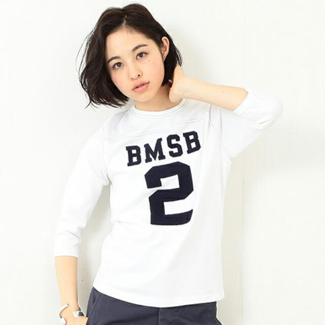 BEAMS BOY(ビームスボーイ)のビームスボーイ　BEAMS BOY フットボールT レディースのトップス(Tシャツ(長袖/七分))の商品写真