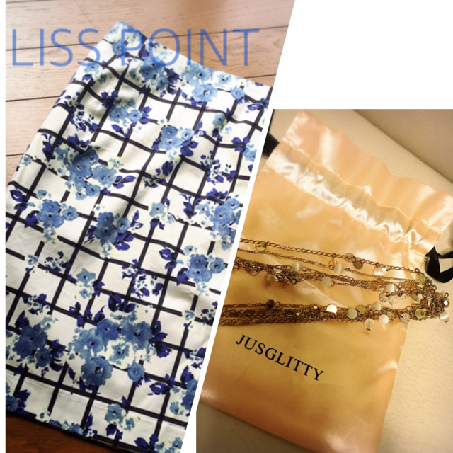 BLISS POINT(ブリスポイント)のブルー花柄スカート レディースのスカート(その他)の商品写真
