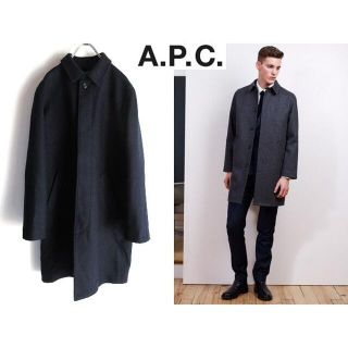 A.P.C  アーペーセー ロングコート ブラック  M ステンカラーコート