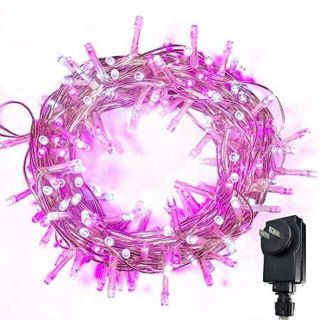 ピンク桃色 + 白色200 LEDs 13M200 LEDストリップ二色デザイン(蛍光灯/電球)