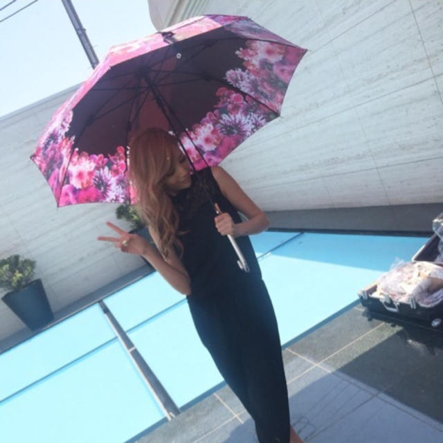 Rady(レディー)のレディ傘 ♡リゾフラ黒 レディースのファッション小物(傘)の商品写真