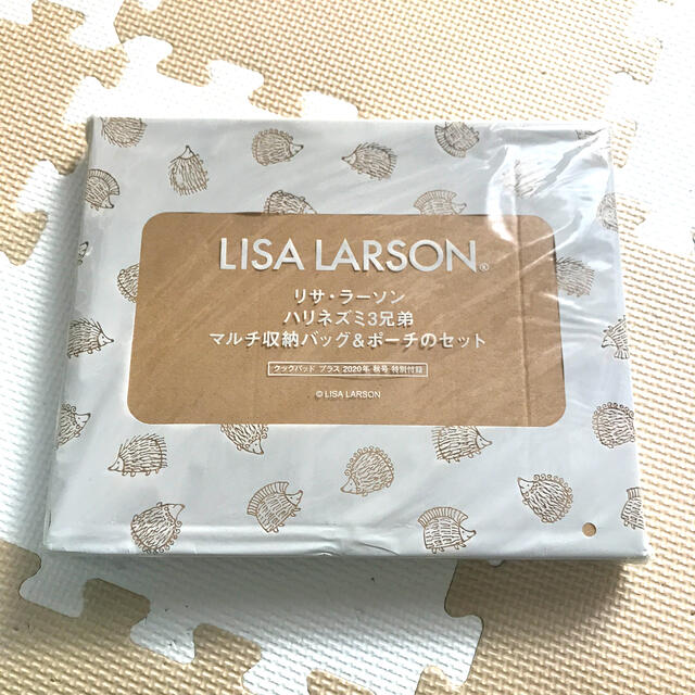 Lisa Larson(リサラーソン)のリサラーソン ハリネズミ3兄弟 マルチ収納バッグ&ポーチセット レディースのファッション小物(ポーチ)の商品写真