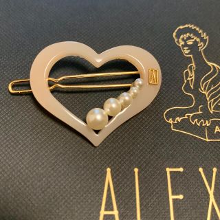 アレクサンドルドゥパリ(Alexandre de Paris)の★新品未使用★アレクサンドルドゥパリ／限定色ピン（オープンハート＆パール）(バレッタ/ヘアクリップ)