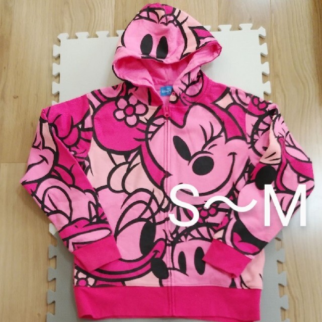 Disney ディズニー パーカー ピンク 総柄 デイジー ミニー S M 裏起毛の通販 By みき S Shop ディズニーならラクマ