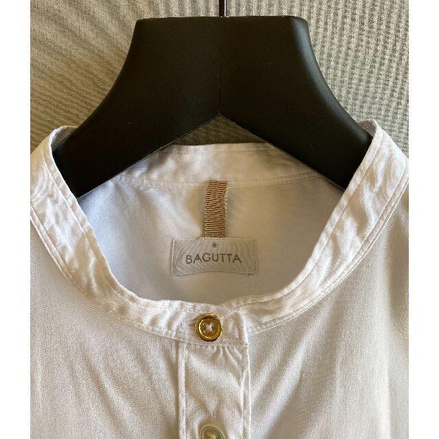 高品質の激安 美品 Bagutta(バグッタ) 高橋リタさんコラボモデル バンドカラー シャツ/ブラウス(長袖/七分)