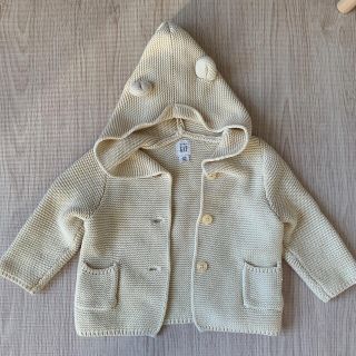 ベビーギャップ(babyGAP)のベイビーGAP クマ耳フード　カーディガン(カーディガン)