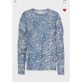 エイチアンドエム(H&M)のパターンメッシュトップス(カットソー(長袖/七分))