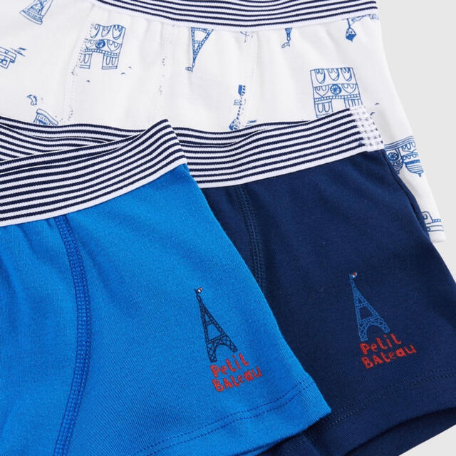 PETIT BATEAU(プチバトー)の専用　プチバトー　新品トランクス3枚組　6&8&12ans キッズ/ベビー/マタニティのキッズ服男の子用(90cm~)(下着)の商品写真