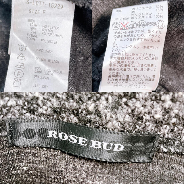 ROSE BUD(ローズバッド)のROSE BUD  ニット セーター フリンジ お洒落 レディースのトップス(ニット/セーター)の商品写真