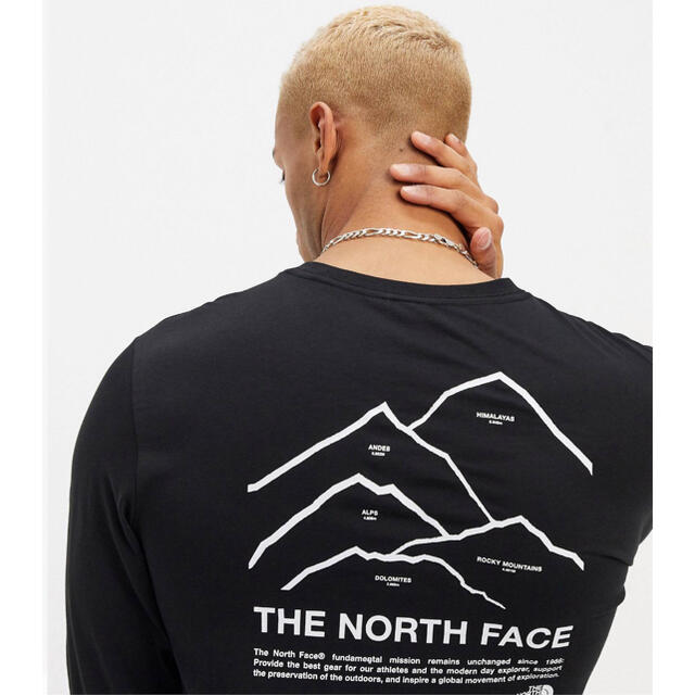 【Lサイズ】新品 THE NORTH FACE Peaks ロンT ブラック