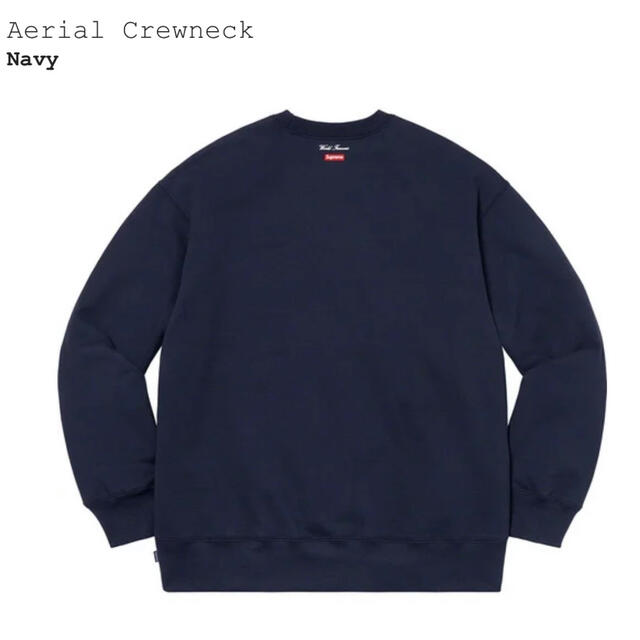 Supreme(シュプリーム)のSupreme  Aerial Crewneck Navy Mサイズ メンズのトップス(スウェット)の商品写真