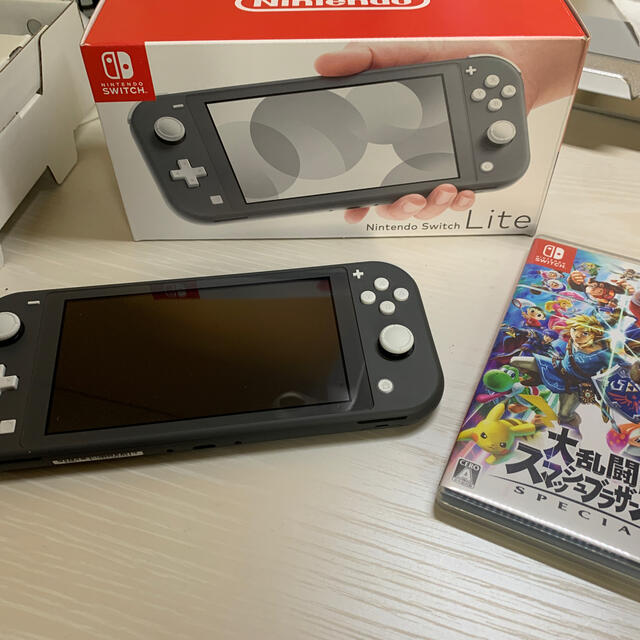 Nintendo Switch Liteグレー　大乱闘スマッシュブラザーズ