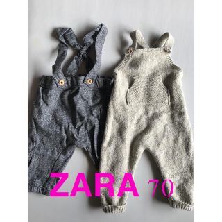 ザラキッズ(ZARA KIDS)の【なあ様専用】ZARA h&m サロペット　ベビー　キッズ(ロンパース)