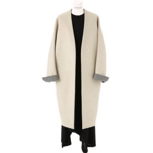 新品に近い美品】ENFOLD ノーカラーコート-