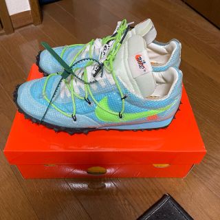 オフホワイト(OFF-WHITE)のNike×offwhite WAFFLE RACER(スニーカー)