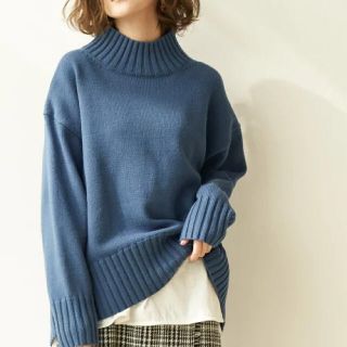 ロペピクニック(Rope' Picnic)の新品タグ付　バックスリットハイネックニットプルオーバー(ニット/セーター)