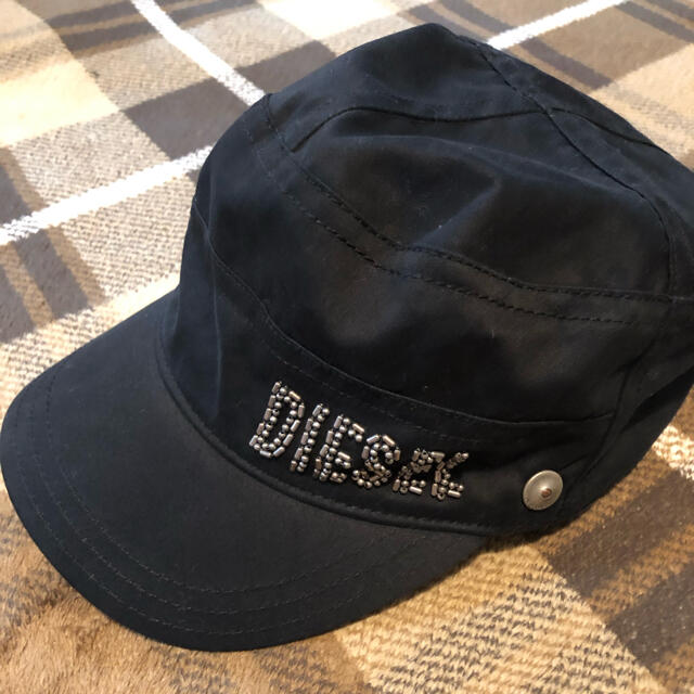 DIESEL(ディーゼル)のディーゼル 帽子 ワークキャップ 黒 レディースの帽子(キャップ)の商品写真