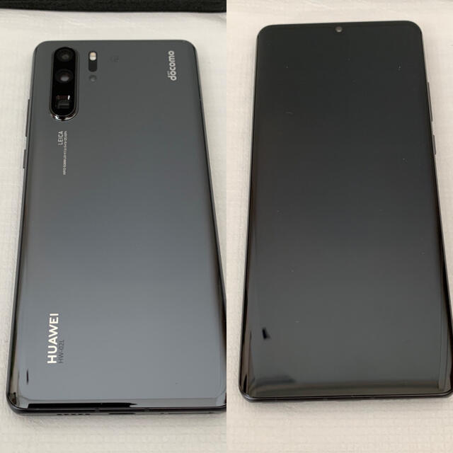 スマートフォン本体docomo SIMロック解除　ファーウエイ　P30 Pro 黒　HW-02L