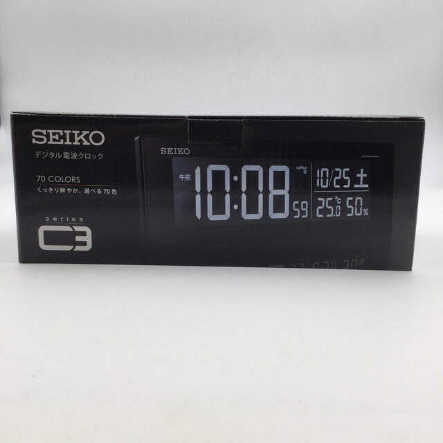 SEIKO(セイコー)の新品未使用　セイコー  クロックSEIKO デジタル電波時計　C3 DL305K インテリア/住まい/日用品のインテリア小物(置時計)の商品写真