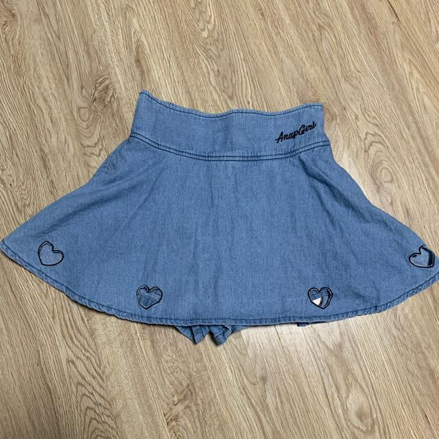 ANAP Kids(アナップキッズ)のANAP GIRL デニムスカパン S キッズ/ベビー/マタニティのキッズ服女の子用(90cm~)(スカート)の商品写真