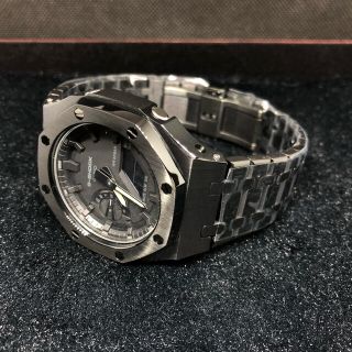 ジーショック(G-SHOCK)のGA-2100本体付き ステンレスベルトセット カシオーク カスタム Gショック(腕時計(アナログ))