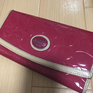 コーチ(COACH)のcoach 長財布 エナメル(財布)