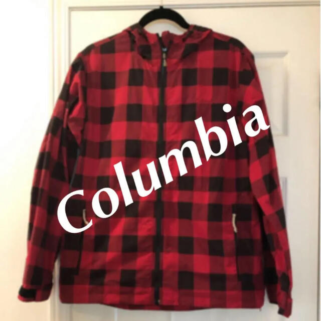 ⭕️Columbia チェック ナイロンアノラック 【XL】