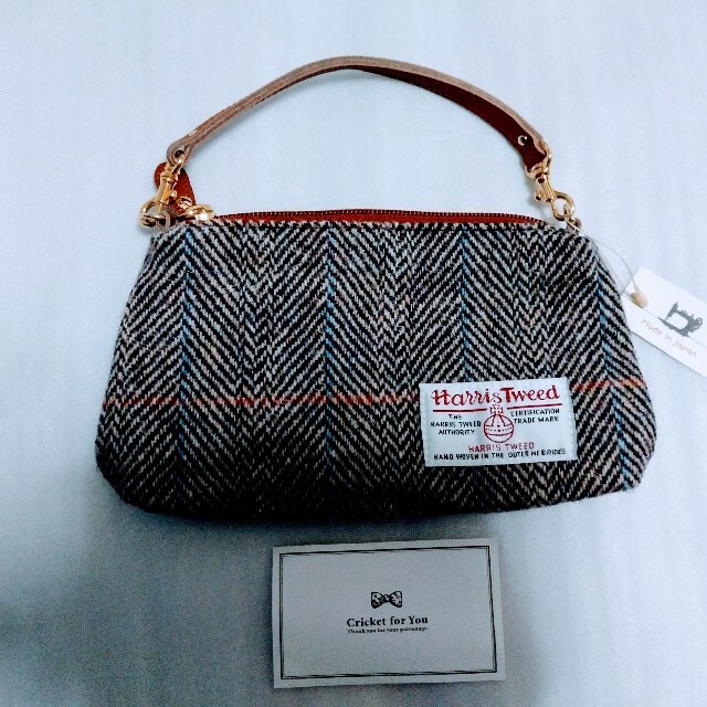 Harris Tweed(ハリスツイード)の新品タグ付き【Harris Tweed】★ハリスツイード★ミニバッグ レディースのバッグ(ハンドバッグ)の商品写真