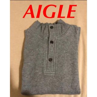 エーグル(AIGLE)のⓂ️AIGLE 灰 スウェット【M】(スウェット)