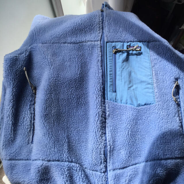 patagonia 90sのレトロX カーディガン サックスブルー 【日本限定
